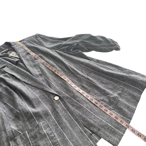 Lane Bryant NWT The Bryant Blazer Pinstripe Gray Plus Size 24 Career Business - Picture 15 of 16